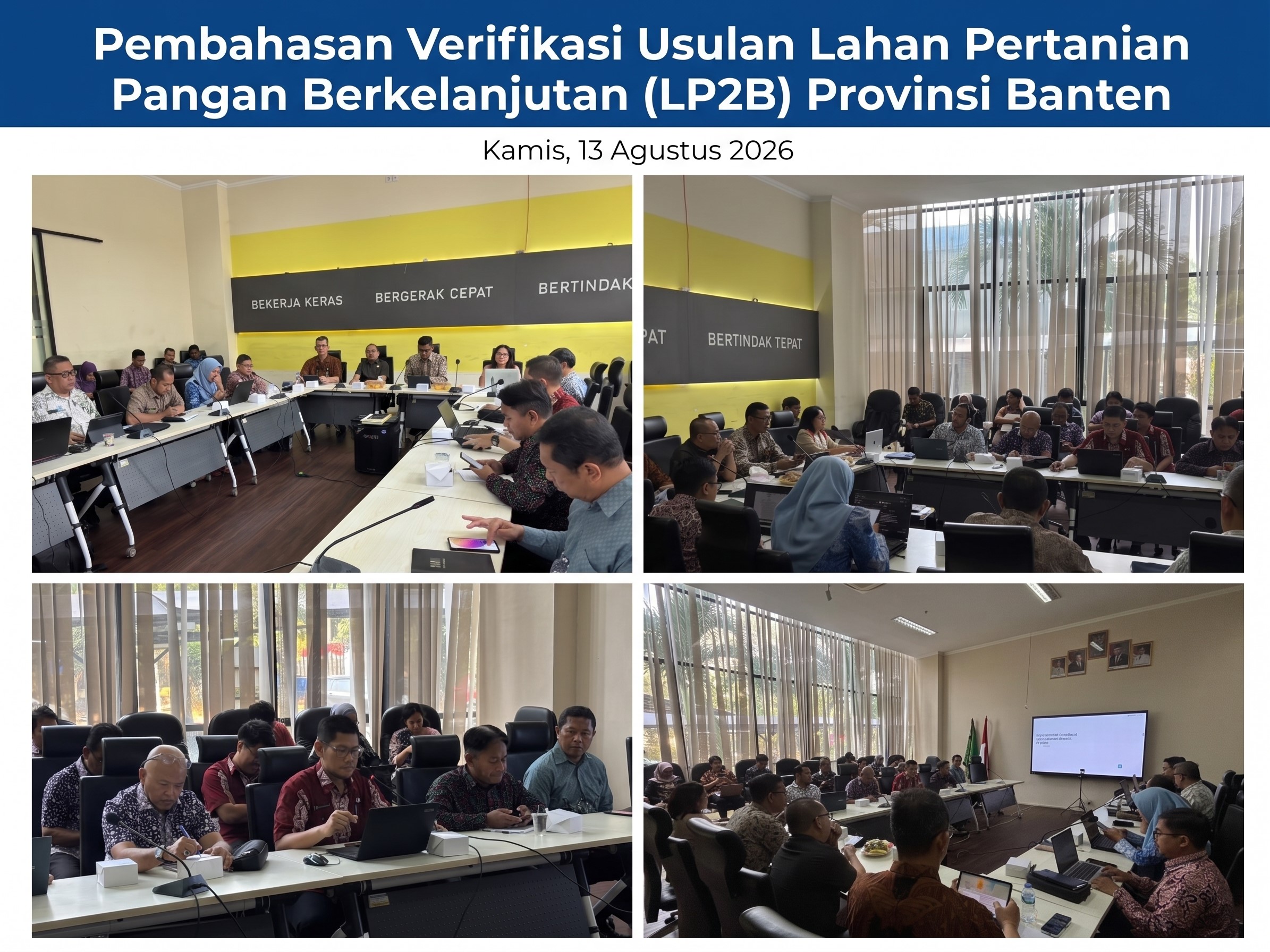 Pembahasan Verifikasi Usulan Lahan Pertanian Pangan Berkelanjutan (LP2B) Provinsi Banten