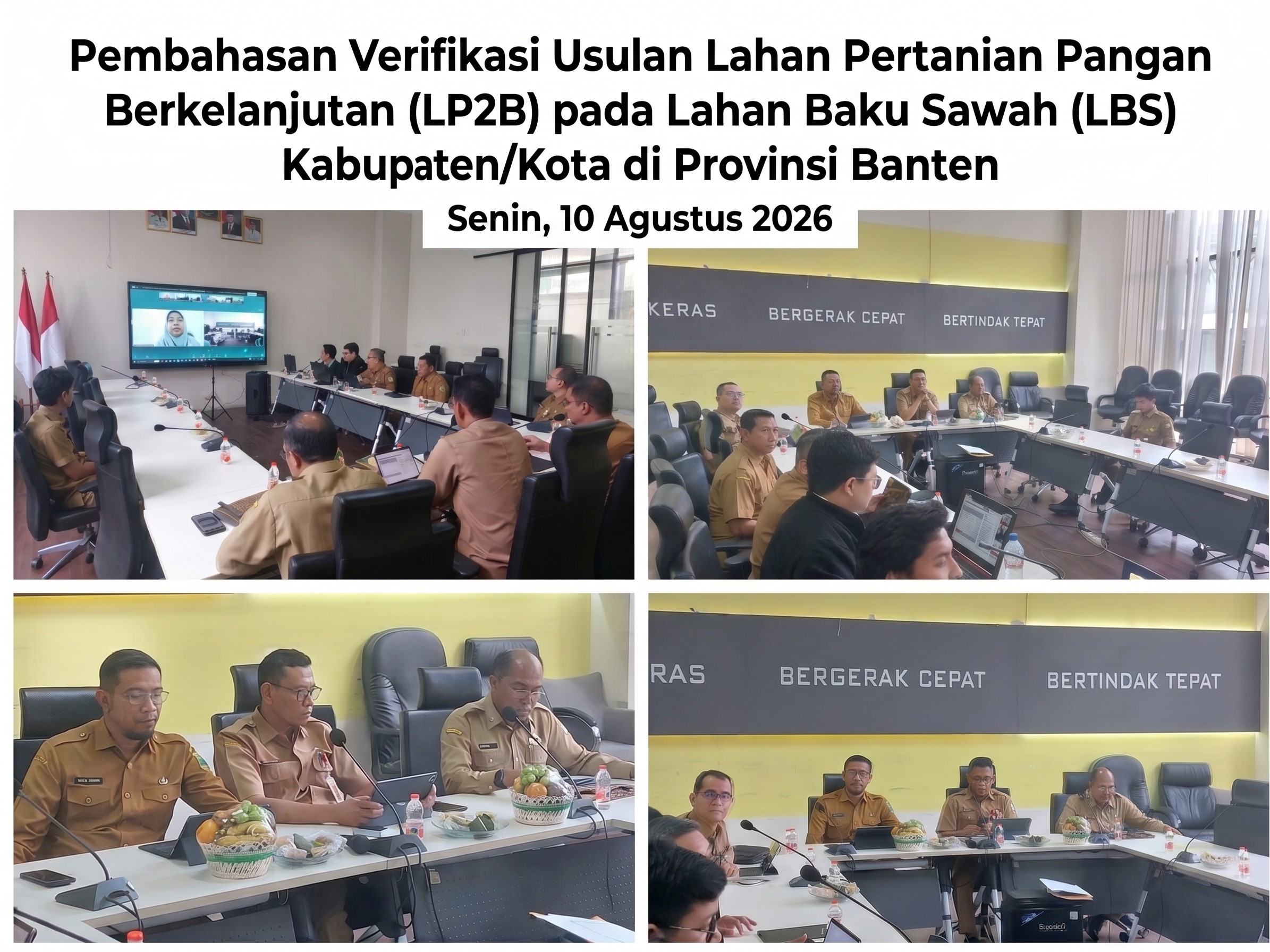 Pembahasan Verifikasi Usulan Lahan Pertanian Pangan Berkelanjutan (LP2B) pada Lahan Baku Sawah (LBS) Kabupaten/Kota di Provinsi Banten